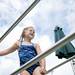 A young girl gets set to dive during practice for the Washtenaw Interclub Swim Conference Championships on Monday, July 22. Daniel Brenner I AnnArbor.com